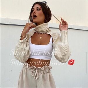 ZARA BNWT Knit Arm Warmer Sweater